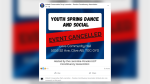 The Lacombe-Ponoka United Conservative Party constituency association cancelled an upcoming youth dance on May 20, 2024. (Source: Facebook / United Conservative Party Lacombe - Ponoka Constituency Association) 