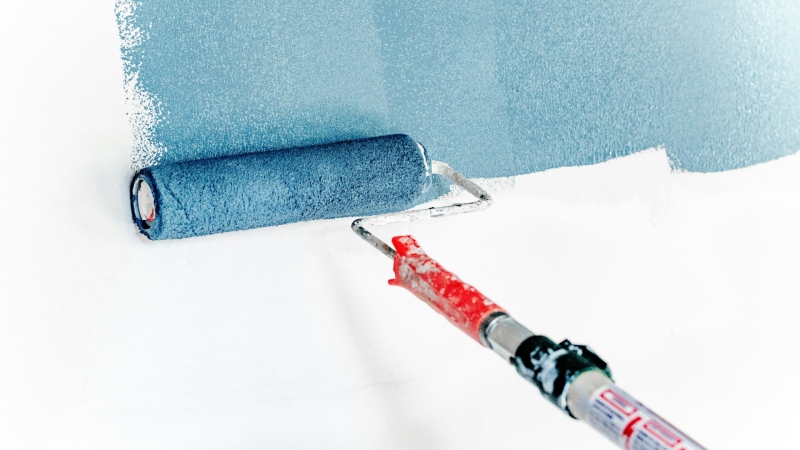 A stock phoito of a paint roller. (Unsplash/Theme Photos)