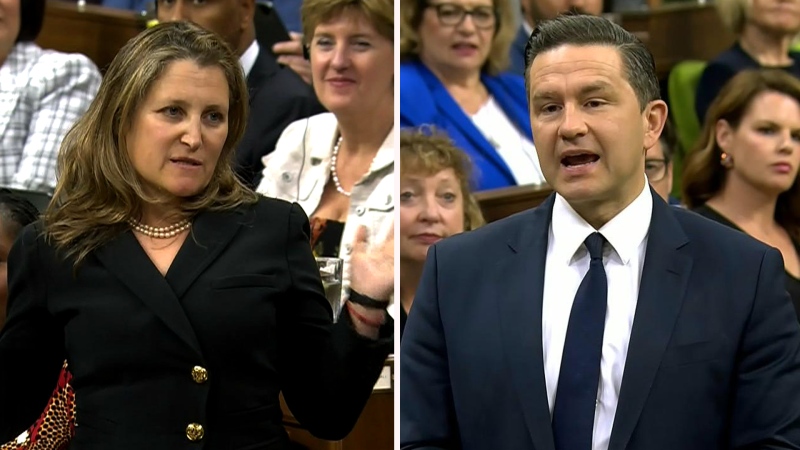 Freeland squares off with Poilievre 