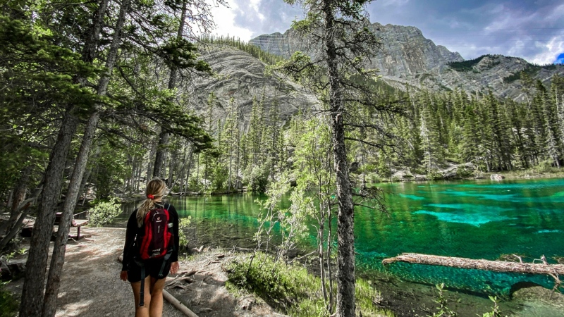 A stock photo of Grassi Lakes. (Unsplash/Tayla Bundschuh)