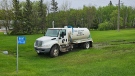 A septic truck stolen from Ebb and Flow First Nation is pictured (Manitoba RCMP)