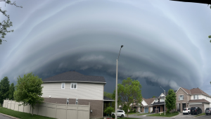 A storm cloud over the Findlay Creek area. May 21, 2024. (Photo by Emily, courtesy of Corey Hartwell)