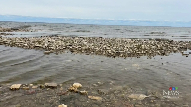 Lake Winnipeg water levels drop amid drought