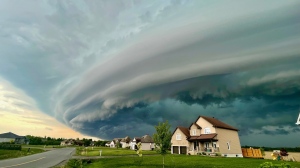 A storm cloud over Hammond, Ont. May 21, 2024. (Photo courtesy of Josee Dore)