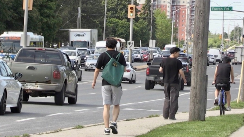 Londoners travelling through the area of Wonderland Road and Oxford Street no May 22, 2024.(Daryl Newcombe/CTV News London)