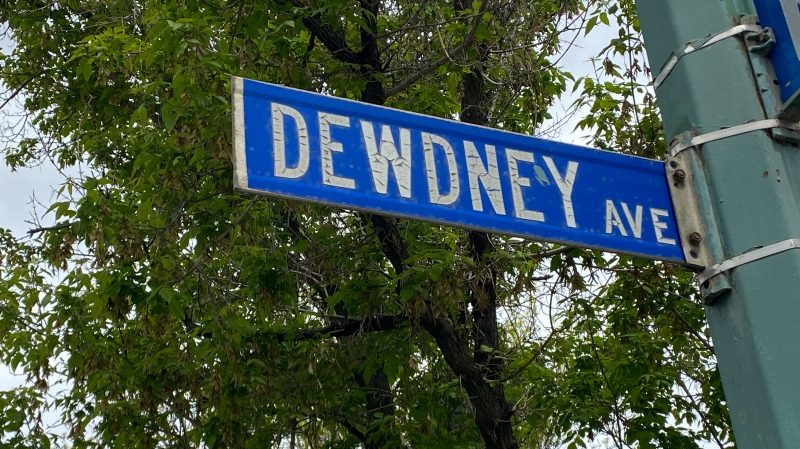 A sign for Dewdney Avenue in Regina is seen in this file photo. (GarethDillistone/CTVNews) 