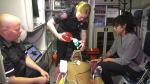 Students learn about the variety of careers available within AHS EMS. (Matt Marshall, CTV News Edmonton)