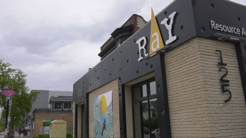 Resource Assistance for Youth Inc., known as RaY, on Sherbrook Street is pictured on May 22, 2024. (Daniel Halmarson/CTV News Winnipeg)