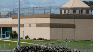 The Federal Correctional Institution is shown in Dublin, Calif., Monday, March 11, 2024. (AP Photo/Jeff Chiu, File)