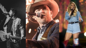 Steven Lee Olsen (left) George Canyon (middle) and Jess Moskaluke (right) will perform at Spruce Meadows' new outdoor stage. (Photos: Facebook/Steven Lee Olsen, Facebook/George Canyon and THE CANADIAN PRESS/Geoff Robins) 