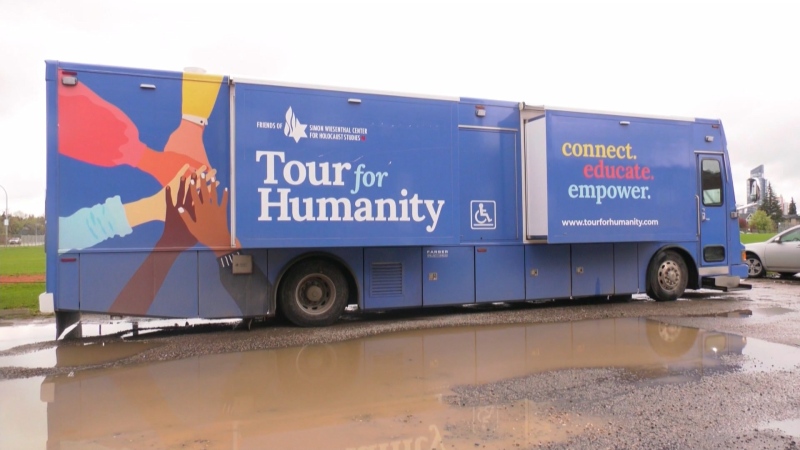 'Tour for Humanity' bus makes 1st Alberta stops