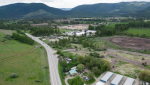 The property, bottom centre, where Tatjana Stefanski, 44, was last seen on April 13 is seen in a photograph taken with a drone, in Lumby, B.C., on Monday, May 13, 2024. THE CANADIAN PRESS/Darryl Dyck