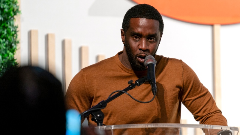 Sean 'Diddy' Combs speaks at the Congressional Black Caucus Foundation's annual legislative conference, Thursday, Sept. 21, 2023, in Washington. (AP Photo/Stephanie Scarbrough)