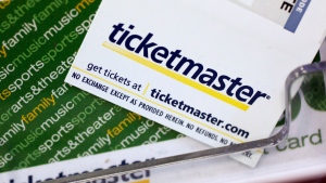 Ticketmaster tickets and gift cards are shown at a box office in San Jose, Calif., May 11, 2009. (AP Photo/Paul Sakuma)