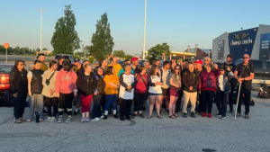 Special Olympics athletes and their supporters arrive in Waterloo Region for the Special Olympics Ontario Spring Games on May 23, 2024. (Courtesy: Waterloo Regional Police Service)
