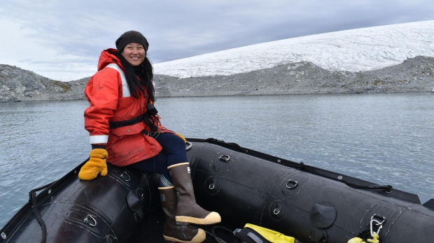 Few people can say they've been a resident of the White Continent, and Keri Nelson is one of them. She travelled frequently by Zodiac boat in her work at the marine science-based Palmer Station. (Keri Nelson via CNN Newsource)
