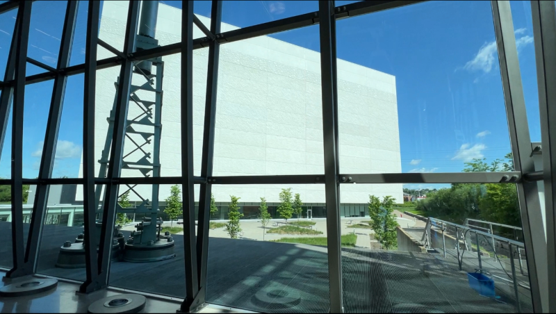 Library and Archives Canada's new Preservation Storage Facility, the world's largest automated archival centre, and the first net-zero carbon archival facility in the Americas, will be open to the public May 24 and 25. Gatineau, Que. May 23, 2024. (Tyler Fleming / CTV News).