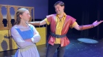Ryan Ramsay plays Gaston, and Sydney Ell plays Belle in the musical production of Beauty and the Beast. (Gareth Dillistone / CTV News) 