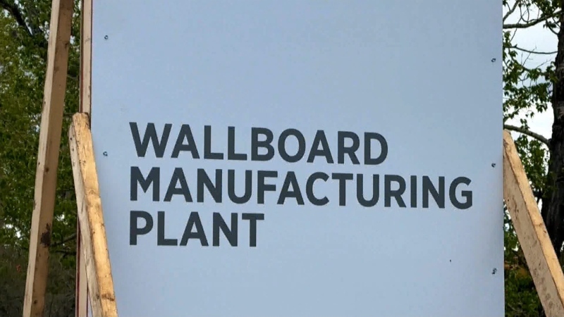 Construction begins on wallboard factory