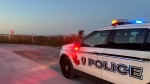 A Windsor Police Service cruiser is seen at Sand Point Beach in Windsor, Ont. on May 23, 2024. (Travis Fortnum/CTV News Windsor)