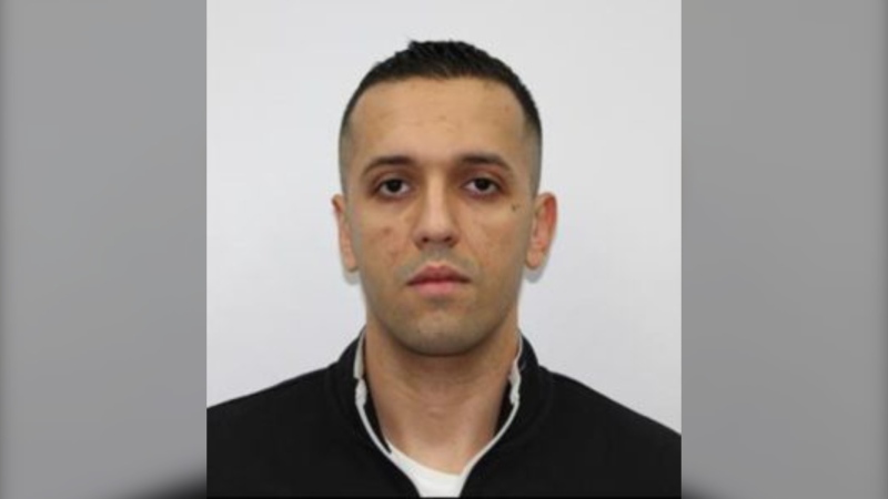 A warrant was been issued for Yacine Zouaoui, 32, who was unaccounted for at the minimum security Federal Training Centre in Laval, north of Montreal on May 23, 2024. (Sûreté du Québec) 