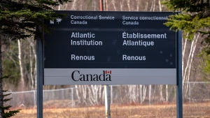 Atlantic Institution is a federal maximum-security facility located in Renous, N.B. seen on Wednesday, April 20, 2022. (Source: THE CANADIAN PRESS/Andrew Vaughan)
