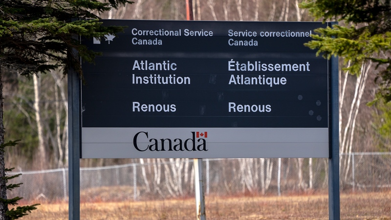Atlantic Institution is a federal maximum-security facility located in Renous, N.B. seen on Wednesday, April 20, 2022. (Source: THE CANADIAN PRESS/Andrew Vaughan)