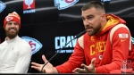 Kelce and Butker have been teammates at the Chiefs since 2017. (Arne Dedert / picture alliance / Getty Images via CNN Newsource)