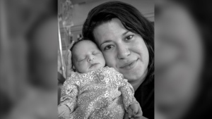 Melissa Martin is seen with her daughter Hannah. Hannah lived five hours after birth on April 7, 2022. Her short life was captured by a volunteer photographer. (Source: Tammy Belaire/Now I Lay Me Down to Sleep) 