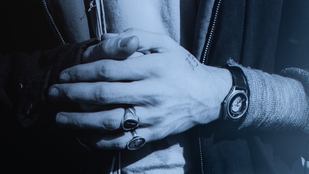 A 1993 photograph of late Nirvana frontman Kurt Cobain's hands taken by Michael Stipe was sold at auction in Vancouver. (Capture Photography Festival)
