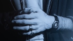 A 1993 photograph of late Nirvana frontman Kurt Cobain's hands taken by Michael Stipe was sold at auction in Vancouver. (Keagan Archer-Hastie)
