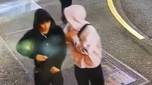 Victoria police are looking to identify three youths involved in an attack in the 600-block of Yates Street in downtown Victoria during the early hours of May 11. (VicPD)