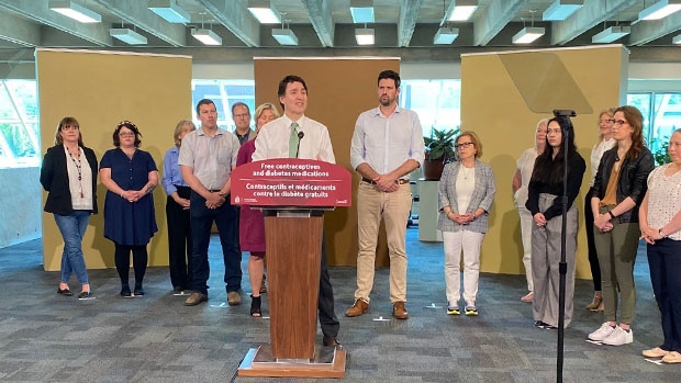 Prime Minister Justin Trudeau makes an announcement in Truro, N.S., on May 24, 2024.