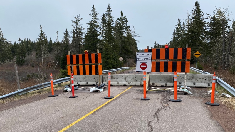 A temporary bridge will be built on Route 106 in New Brunswick, the main road that connects Sackville and Dorchester. (Derek Haggett/CTV News)