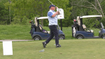 A participant golfing in the annual memorial golf tournament in Barrie, Ont on May 25, 2024 (CTV News/ Mike Lang). 