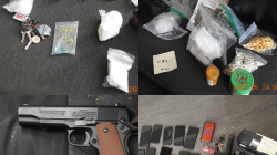Drugs and weapons seized by police in Kitchener. (Source: WRPS)
