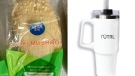 Meta brand enoki mushrooms (left) and a Nutrl-branded tumbler cup (right) are among some of the recalled items this week. (Canadian Food Inspection Agency/Health Canada)
