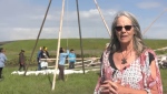 The new growing season was launched Saturday in a tipi-raising ceremony at Land of Dreams farm.