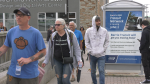 Participants take part in the Walk for Suicide Awareness in Barrie, Ont on May 25, 2024 (CTV News/ Mike Lang). 