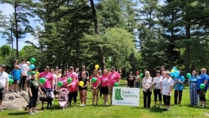 A group of walkers readying for the Trek for Tourette walk on Sun., May 26, 2024. (Source: supplied)