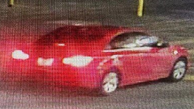 Police seek a red, four-door Chevrolet Cruze used by three suspects wanted in connection with an alleged robbery in Barrie, Ont., on Fri., May 10, 2024. (Source: Barrie Police Services)