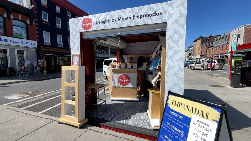 This pop-up shop on York Street is part of the Summer Retail Incubator 2024 program, offering participants hands-on experience and direct feedback from customers. (Dave Charbonneau/CTV News Ottawa)