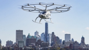 A new report finds that Canadians feel both "optimism and concern" over the prospect of flying cars and drones whizzing between remote communities. (Bebeto Matthews/AP Photo)
