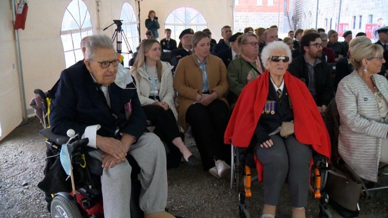 Veterans attended at commemorative event for D-Day at Citadel Hill on May 27, 2024. (Source: Jim Kvammen/CTV News Atlantic)