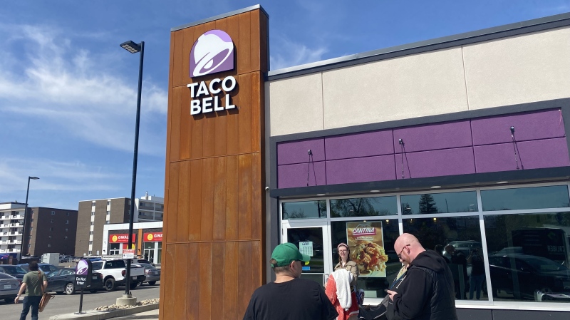 Regina's Taco Bell location on 4440 Albert Street officially opened on May 28, 2028. (Cole Davenport/CTV News)