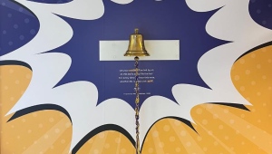 The bell for cancer patients in the pediatrics unit at the Cape Breton Regional Hospital. (Source: Facebook/Molly's Mission)