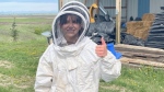 Abigail Strate is a member of the Canadian national ski jumping team and an Olympic bronze medallist. She's also a certified beekeeper.