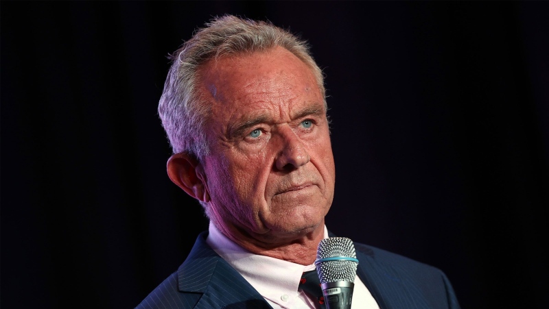 Independent presidential candidate Robert F. Kennedy Jr. speaks at the 2024 Libertarian National Convention. (Kevin Dietsch/Getty Images)