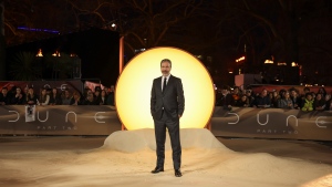 Director Denis Villeneuve poses for photographers upon arrival at the World premiere of the film 'Dune: Part Two' on Thursday, Feb. 15, 2024 in London. (Vianney Le Caer, The Associated Press)