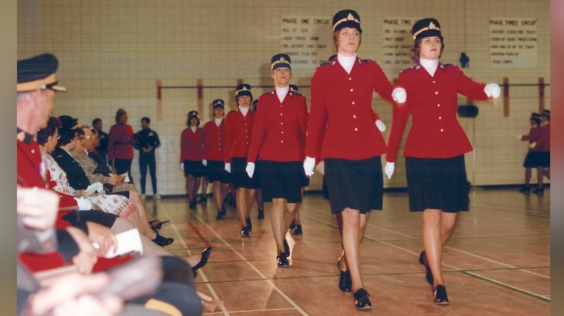 The first women recruits into the RCMP were known as Troop 17, and they trained in Regina. (Courtesy RCMP)